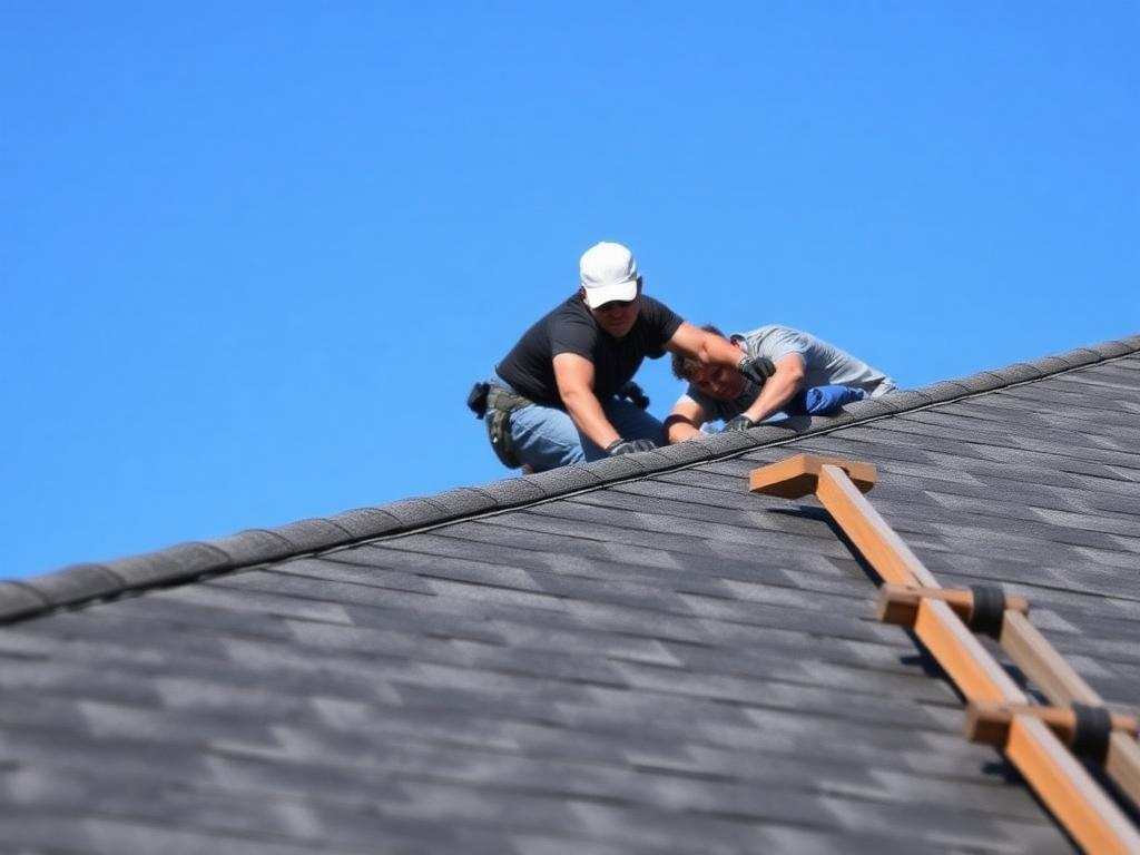 New asphalt shingle roof installed on a Maryland home
